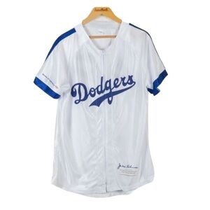 Vintage Dodgers Jersey #42 Jackie Robinson Zip Up BOA Jersey